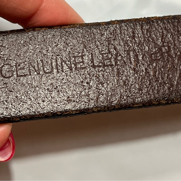 Michigan State Spartans BROWN leather BELT 33-37” Silver conchos Spartans Mexico - Picture 7 of 16